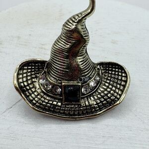 Witches Hat Brooch Pin Witchy Halloween Gary Potter Gold Tone